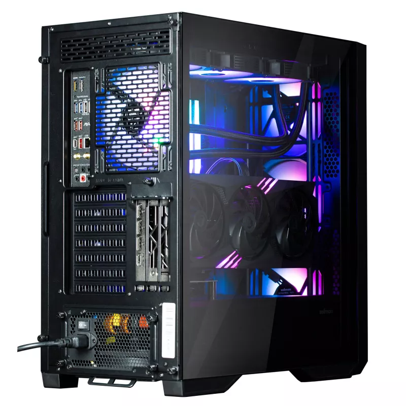 Zalman Z9 Iceberg MS preto caixa de PC ATX Mid Tower com 4 ventoinhas ARGB de 140 mm - Midi/Mini Tower - ATX
