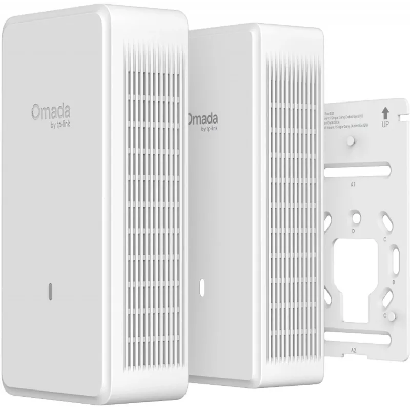 Ponto de acesso sem fios TP-LINK EAP775-Wall 9300 Mbit/s, Tri-Band 2,4/5/6 GHz, 5x RJ-45, PoE, branco
