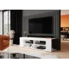 Móvel de TV Cama RTV TEXAS 50/134/40 branco/branco brilhante
