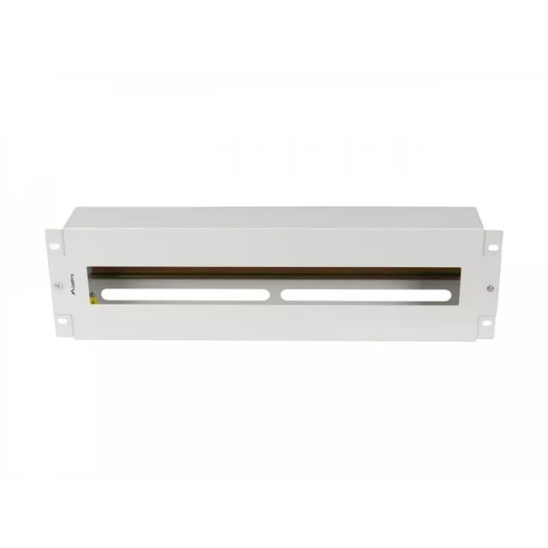 Lanberg AK-VDP103-S painel de distribuição de tensão de 19 polegadas 3U com calha DIN TS-35, cinzento