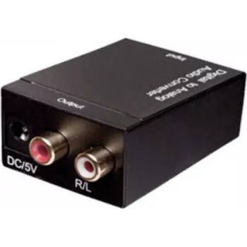 Conversor de áudio ShiverPeaks 69130 – conversor de sinal inline digital para conectividade de áudio