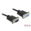 Cabo série DeLOCK 86613 preto 0,5 m RS-232