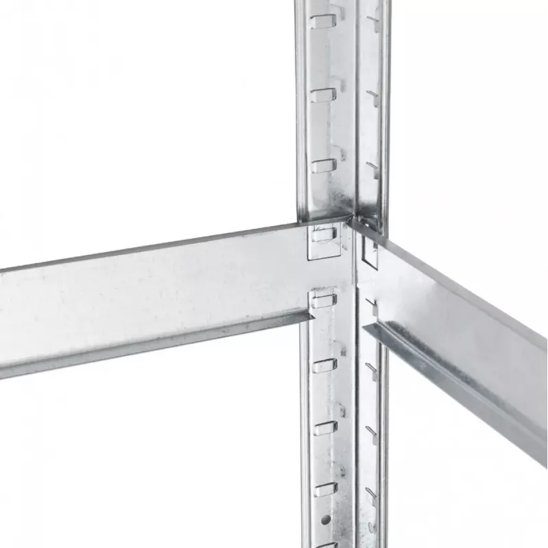 Estante de armazém GreenBlue GB378 metal galvanizado 5 prateleiras, aço galvanizado, 900×400 mm, máx. 75 kg por prateleira