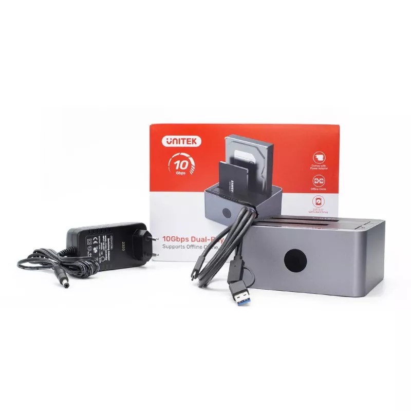 Docking station Unitek 51642 para discos SATA de 2,5