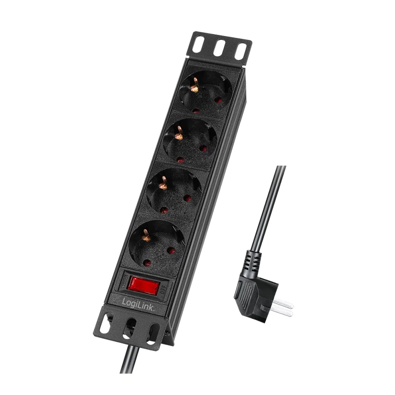 Régua de tomadas LogiLink 25,40 cm (10