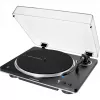 AT-LP70XBTBS, Gira-discos Preto/Prata, pré-amplificador phono integrado, Bluetooth, totalmente automático, acionamento por correia