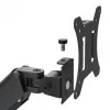 Suporte para 2 monitores Maclean, mola a gás, 17-32, 2-10 kg, preto, MC-134