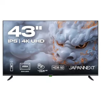 109,2cm/43 (3840x2160) JAPANNEXT JN-IPS430UHD60F 16:9 IPS 60Hz HDMI USB WLAN Altifalantes Preto
