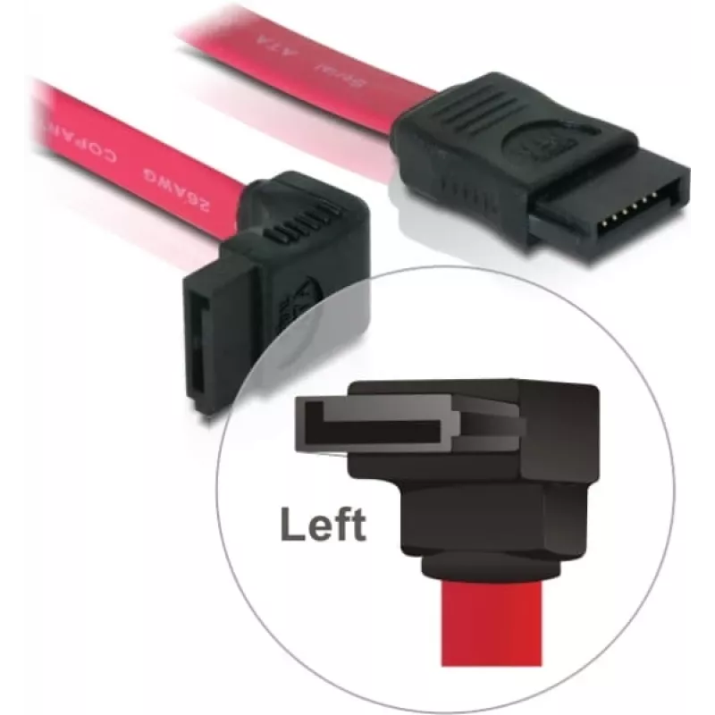 Cabo SATA DeLOCK 84249 0,3 m vermelho