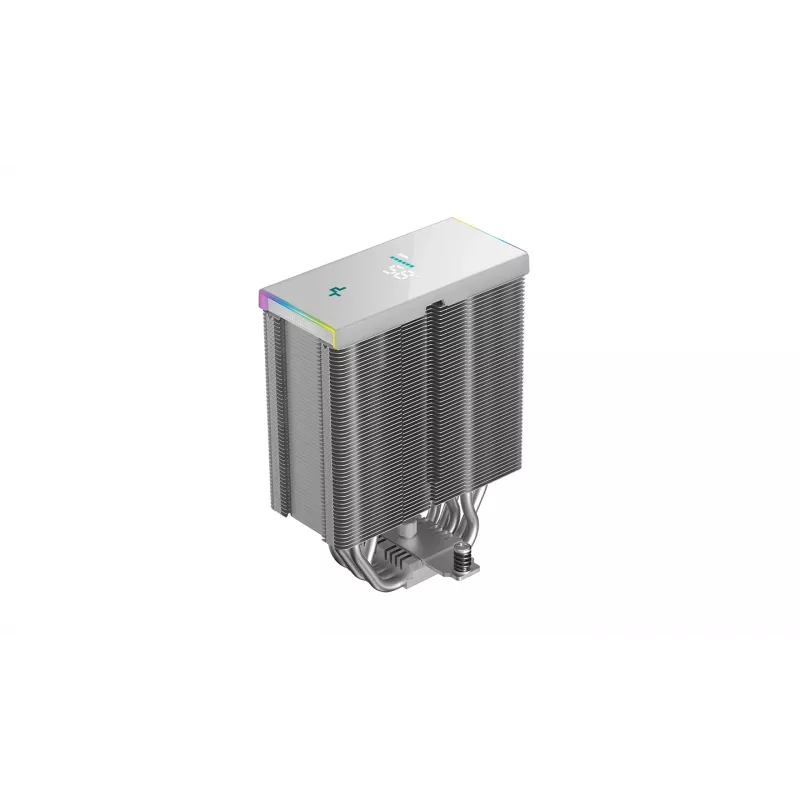 Arrefecedor de CPU DeepCool AK500S Digital SE – 5 heatpipes, ventoinha FDB de 120 mm, PWM, Multi-LED, branco, compatível com Intel LGA1150 e soquetes AMD