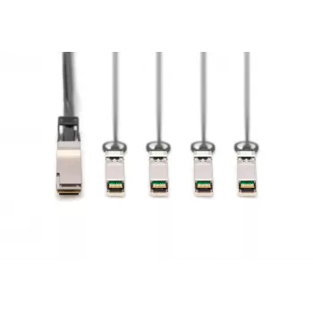Cabo de ligação direta Digitus 40G QSFP+ para 4xSFP+ 1m