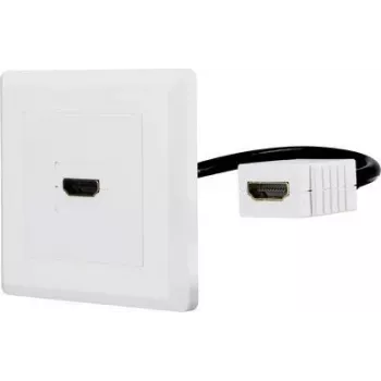Renkforce RF-4538136 adaptador HDMI [1x conector fêmea HDMI - 1x conector fêmea HDMI] branco banhado a ouro - adaptador - digital/ecrã/vídeo