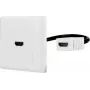 Renkforce RF-4538136 adaptador HDMI [1x conector fêmea HDMI - 1x conector fêmea HDMI] branco banhado a ouro - adaptador - digital/ecrã/vídeo