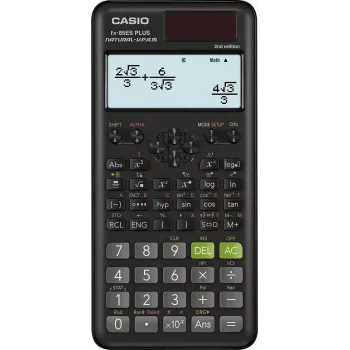 Calculadora científica Casio FX-85ESPLUS-2 252 funções 77X162MM, embalagem de cartão, preta