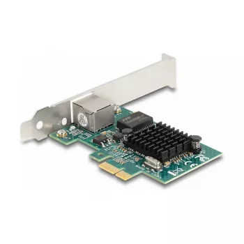 Placa DeLOCK PCI Express x1 1 x RJ45 Gigabit LAN BCM cinzento