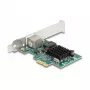 Placa DeLOCK PCI Express x1 1 x RJ45 Gigabit LAN BCM cinzento