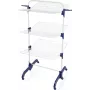 Estendal Leifheit Pegasus 1081529, secador dobrável em metal/plástico, área de secagem 42 m, rodas, suporte para cabides, 76,5×700×1450 mm