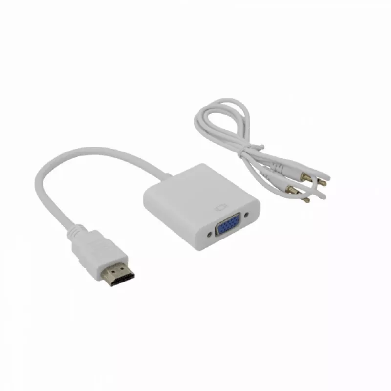 Adaptador Sbox HDMI M.->VGA F. + Áudio AD.HDMI-VGA+A