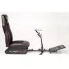Cockpit de corridas Subsonic SA5681 preto vermelho pele sintética malha metal