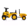 Veículo CAT trator com atrelado amarelo para montar