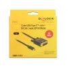 Adaptador USB-C para DVI DeLOCK 1 m 85320