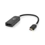 Adaptador USB Nedis USB 3.2 Gen1 - USB-C™ macho, DisplayPort fêmea, 0,20 m, Redondo, banhado a ouro, PVC, cinzento
