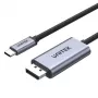 Adaptador de cabo UNITEK V1409A USB-C DisplayPort preto, cinzento