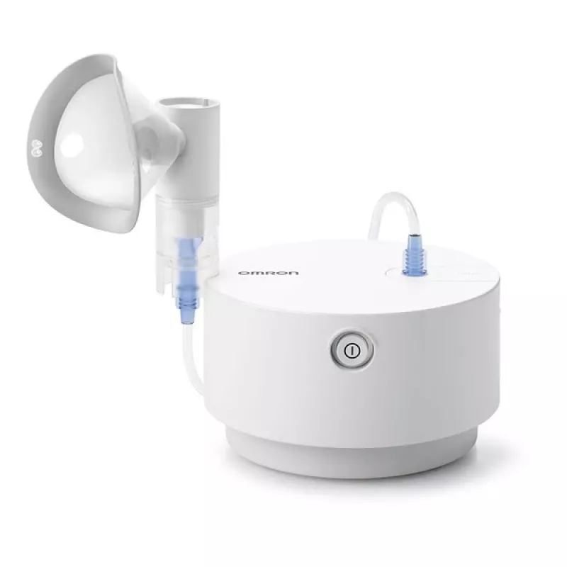 Omron C28P NE-C105-E nebulizador, 2,65 µm MMAD, 0,5 ml/min, branco