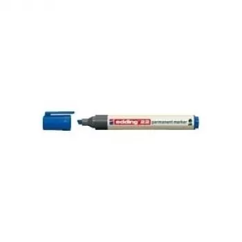 Marcador permanente Edding 22 EcoLine ponta biselada azul