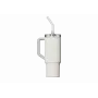 Copo com palhinha térmica Xiaomi Straw Mug branco 1 L — interior em aço inoxidável, à prova de fugas, 240×132×97 mm