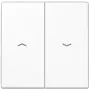 JUNG LS 995 P WW tecla para interruptor de estores, branco