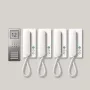 Siedle SET CA 812-4 E/W - com fios - aço inoxidável - branco - parede