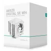 Arrefecedor de ar DeepCool AK620 Digital SE White — duas ventoinhas de 120 mm, 6 heatpipes, PWM, suporte LGA-1700, ecrã integrado