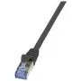 Cabo de rede LogiLink 10 m Cat.6A RJ-45 S/FTP preto