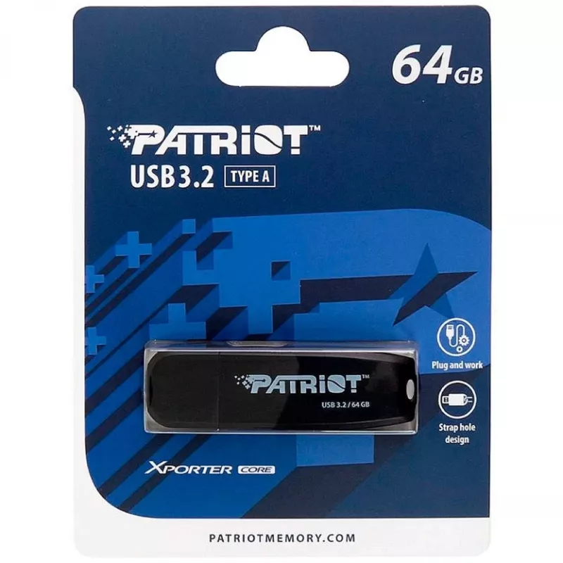 Pen USB Patriot Memory 64 GB USB Type-A 3.2 Gen 1 Xporter Core