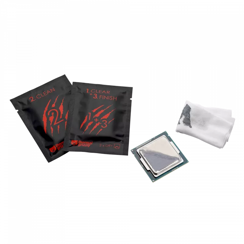Toalhetes de limpeza Thermal Grizzly TG-CW-10 para pasta térmica, 10 unid.