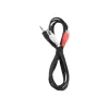 Gembird 1,5 m - 3,5 mm/2xRCA - M/M 1,5 m 3,5 mm 2 x RCA preto - vermelho - branco (CCA-458)