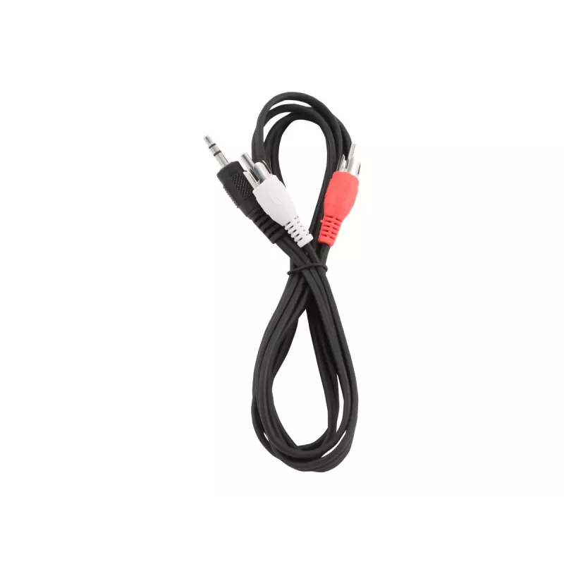 Gembird 1,5 m - 3,5 mm/2xRCA - M/M 1,5 m 3,5 mm 2 x RCA preto - vermelho - branco (CCA-458)