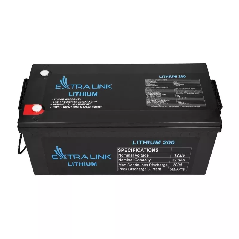 Extralink EX.30479 bateria recarregável industrial de lítio-ferro-fosfato (LiFePO4), 12,8 V, 200 Ah