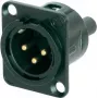 Acessório de conectividade Neutrik NC3MD-S-B-1 preto