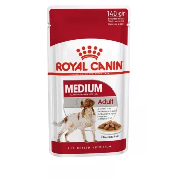 ROYAL CANIN SHN Medium Adult in Sauce - Comida húmida para cães adultos - 10x140g