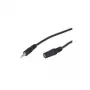 Cabo de extensão de jack 3,5 mm Wentronic Goobay, preto, 10 m - ficha jack 3,5 mm macho (3 polos, estéreo) > conector fêmea jack 3,5 mm (3 polos, estéreo) (50935)