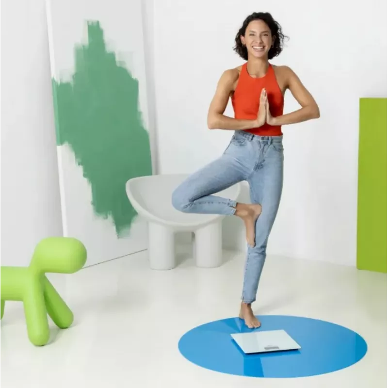 Ecomed by Medisana PS-72E Balança de Banho – 150 kg, Plataforma de Vidro, Branco