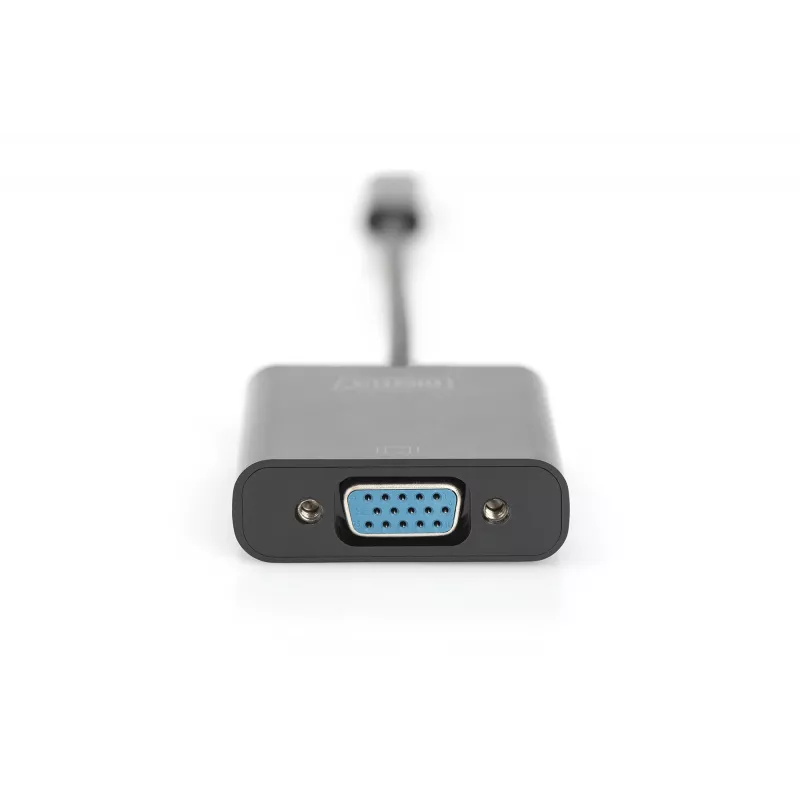Adaptador USB-C para VGA DIGITUS DA-70853, Full HD 1080p, preto