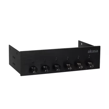 Controlador de ventoinhas Akasa AK-FC-08BKV2 preto 6 canais