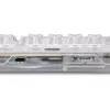 Crystal Shark, Teclado Gaming branco, layout DE, KTT
