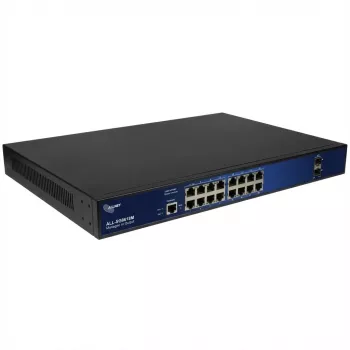 ALLNET ALL-SG8618M Switch gerido, 16x Gigabit + 2x SFP, 19 polegadas