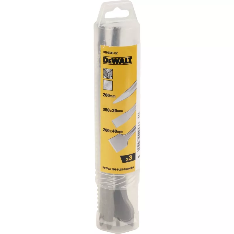 DeWALT 20 Mm X 250 Mm, 40 Mm X 250 Mm, 250 Mm Conjunto de cinzéis SDS