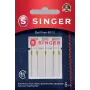 Agulha de máquina de costura SINGER 80/12 (modelo 250054303) para malhas, ponta redonda