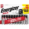 Pilhas Energizer Max AA LR6 10 unid. Eco